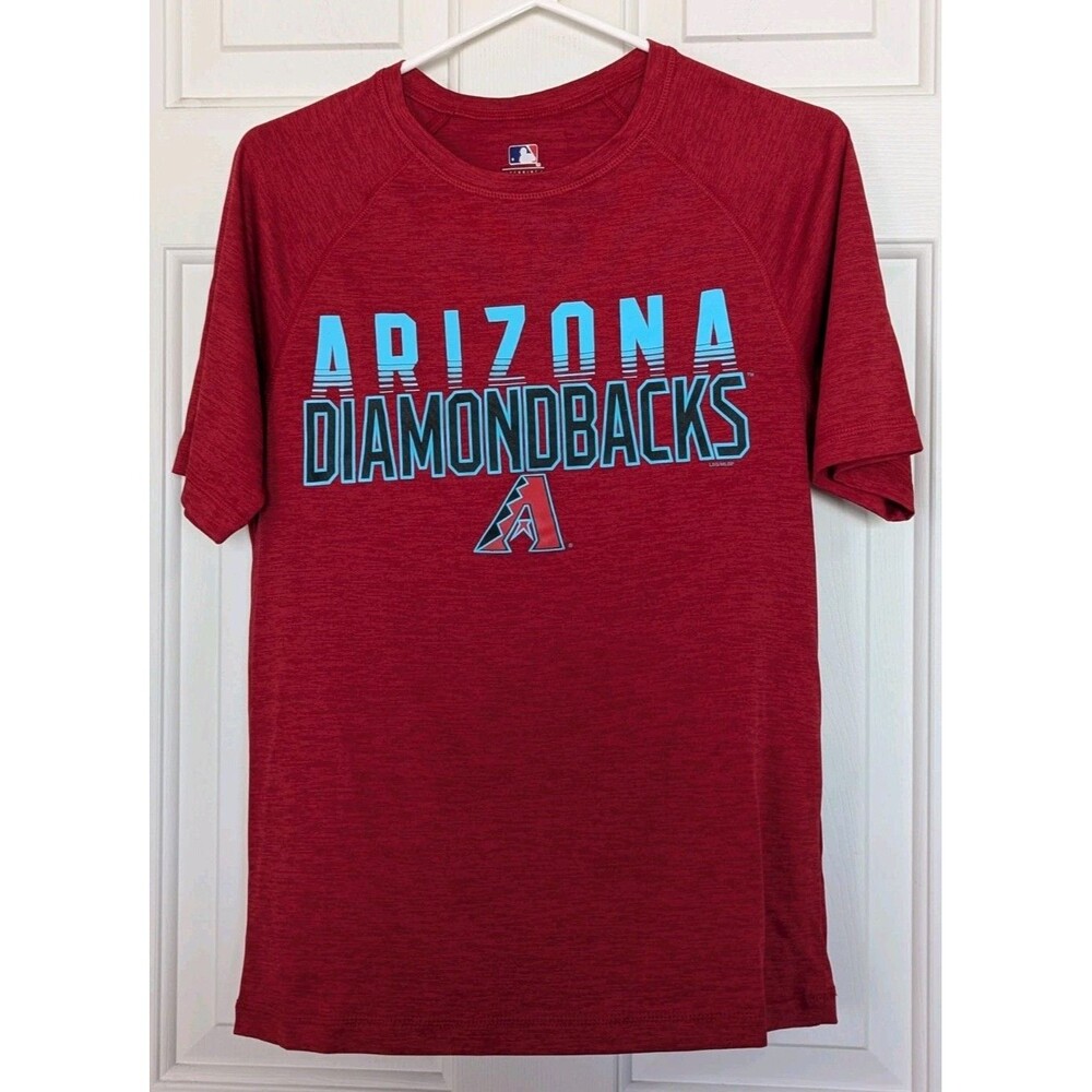 MLB Arizona Diamondbacks T Shirt Mens Small Red D-Backs S/S Baseball Performance